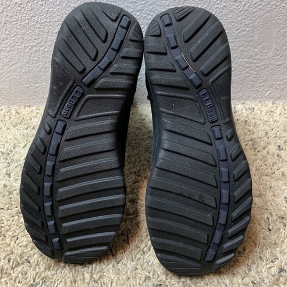 L.L. Bean Black Suede Round Toe Quilted Side Zip Boots - Picture 10 of 11